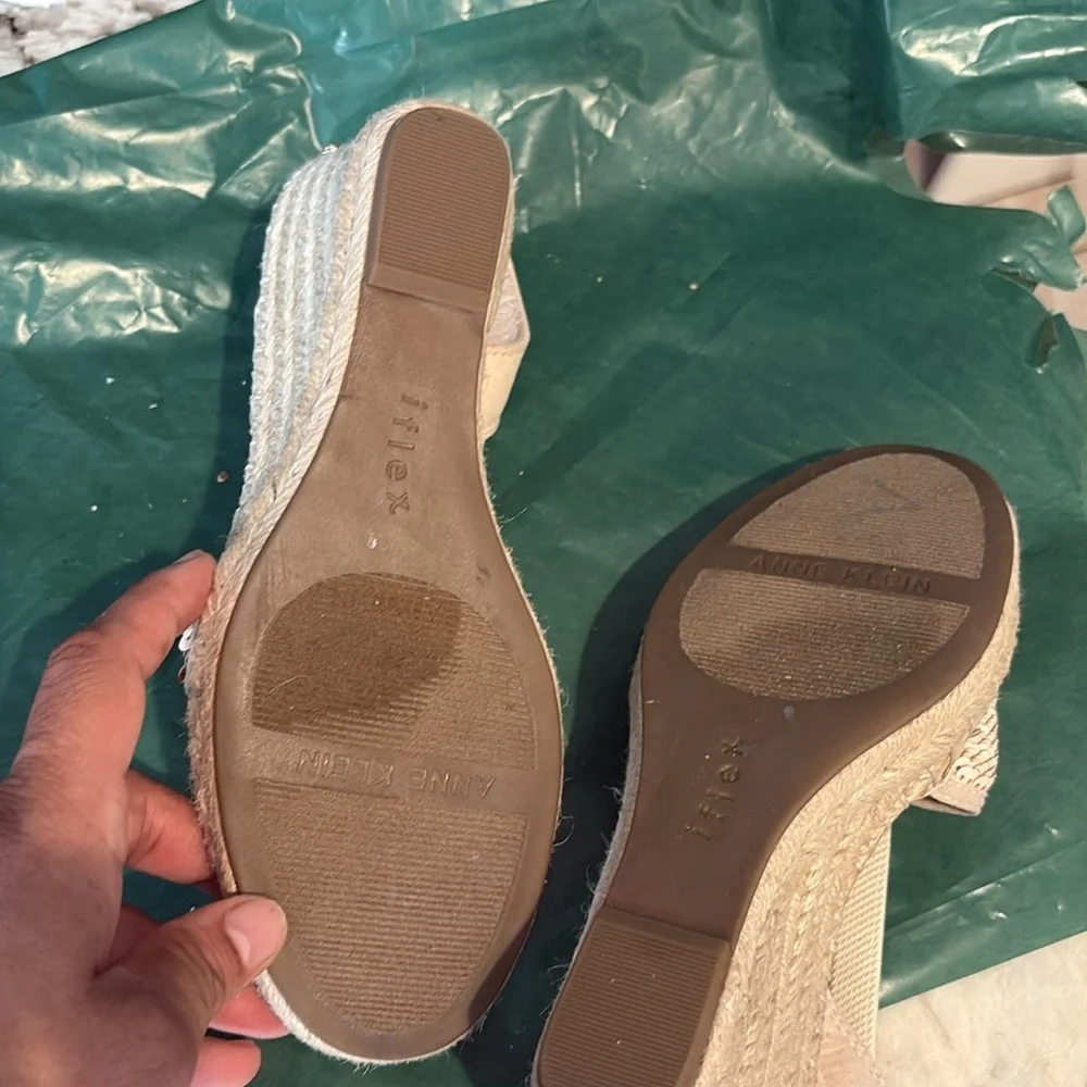 Anne Klein Tan Espadrille Flats